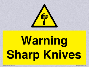 Warning Sharp Knives